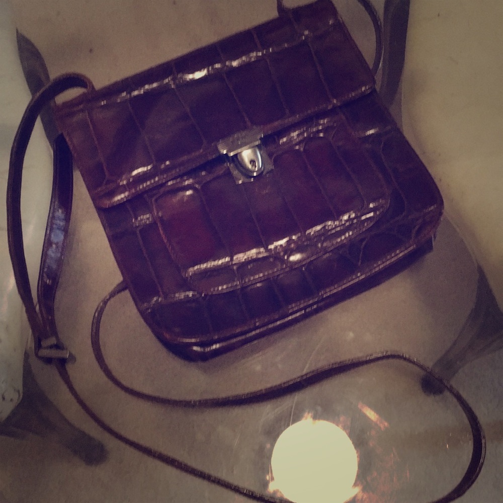 Joop Handbag real alligator skin embossed Handbag